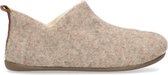 Manfield - Dames - Beige pantoffels - Maat 41