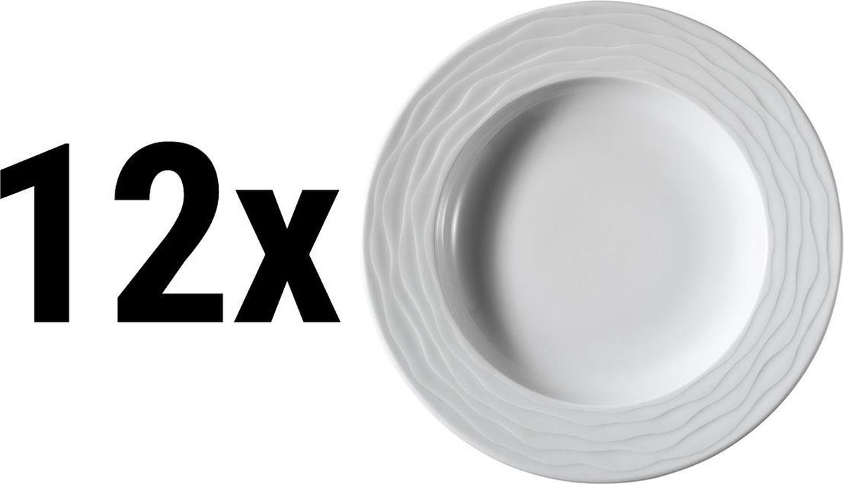 (12 stuks) SEA WAVE - Diepe bord - Ø 23 cm | GGM Gastro