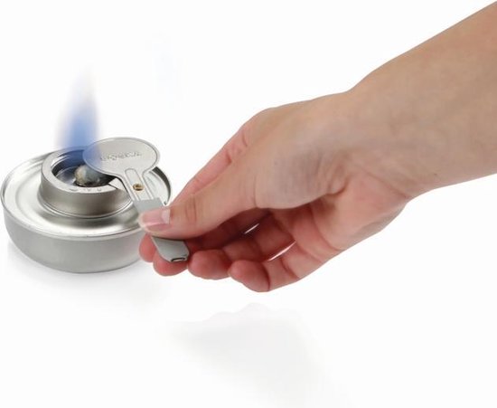 Boska Fondue Branders Veilig - Inclusief brandvloeistof - voor fondueset - Zilver — afbeelding 2