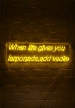 OHNO Neon Verlichting When Life Gives You Lemons - Neon Lamp - Wandlamp - Decoratie - Led - Verlichting - Lamp - Nachtlampje - Mancave - Neon Party - Wandecoratie woonkamer - Wandl