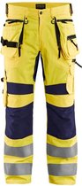 Blaklader Werkbroek met stretch High Vis 1995-1831 - Mannen - Geel/Navy - 62