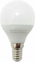 E14 LED lamp 6W 220V G50 220 ° - Wit licht
