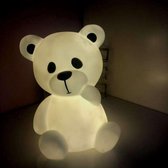 Ourson XL LED 30cm nachtlampje op batterijen Wit