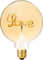 LED-lamp E27 Filament Love Globe G125 Ambré - Warm wit licht - Aluminium|Verre|Cuivre - Ambré - SILUMEN