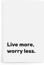 Walljar - Worry Less - Muurdecoratie - Poster