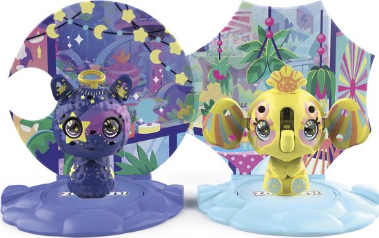 Zoobles Speelset Llama And Elephant Junior Paars/wit 6-delig