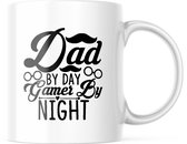 Vaderdag Mok Dad by day Gamer by night