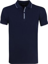 Deeluxe - Heren Polo - Model Vibes - Met Rits - Navy