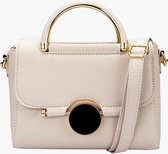 Fashionfanatics® Volano Crossbodytas Beige - Draaisluiting - Dames