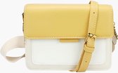 Fashionfanatics® Murcia Crossbodytas Geel/Wit - Magneetsluiting - Dames