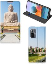 Bookcase Xiaomi Redmi Note 10 Pro Smartphone Hoesje Boeddha