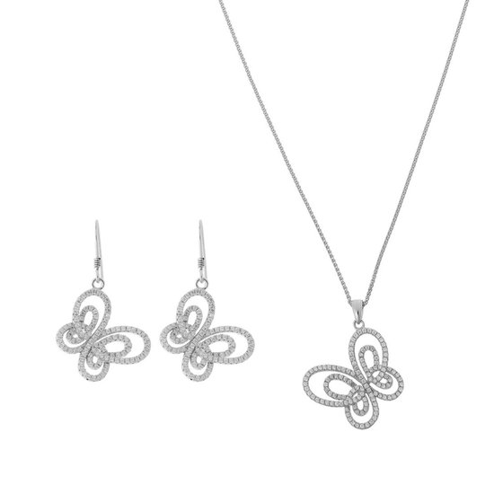 Orphelia SET-5264 - Ketting(en) met oorbel(len) - Zilver 925