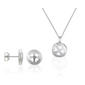 Orphelia  SET-5234 - Ketting(en) met oorbel(len) - Zilver 925 - Zirkonia - 45 cm