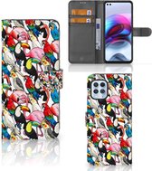 Wallet Book Case Motorola Moto G100 Telefoon Hoesje Birds