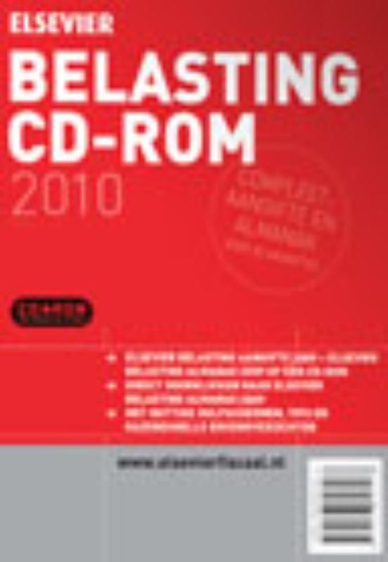 Cover van het boek 'Elsevier Belasting CD-Rom 2010 / druk 1' van  Onbekend