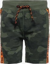 TwoDay jongens sweatshort met camouflage print - Groen - Maat 122/128