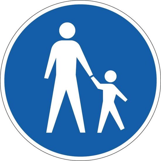 Panneau de signalisation - plastique - G7 300 mm