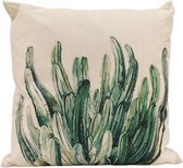 Medina Kussen Mini Cactus 45 X 45 Cm Katoen Naturel/Groen