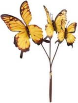 Medina Kunstplant Vlinder 29 Cm Zijde  3 Stuks