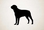 Silhouette hond - Rotweiler - XS - 25x28cm - Zwart - wanddecoratie