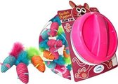 Happy pet carnaval muis display - 7x4 cm - 24 stuks