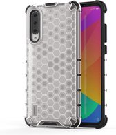 Shockproof Honeycomb PC + TPU Case voor Xiaomi CC9 / A3 Lite (transparant)