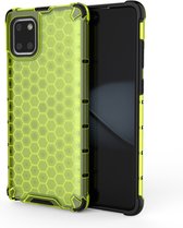 Voor Galaxy Note10 Lite Shockproof Honeycomb PC + TPU Case (groen)