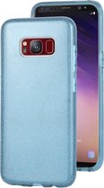 Voor Galaxy S8 TPU Glitter All-inclusive beschermhoes (blauw)