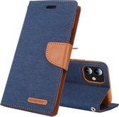 Voor iPhone 11 MERCURY GOOSPERY CANVAS DAGBOEK Canvas Textuur Horizontaal Flip Leren Case met Kaartsleuven & Portemonnee & Houder (Navy)