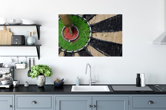 Sticker Muursticker Fléchettes - Inroos - 90x60 cm - film adhésif autocollant - sticker mural repositionnable