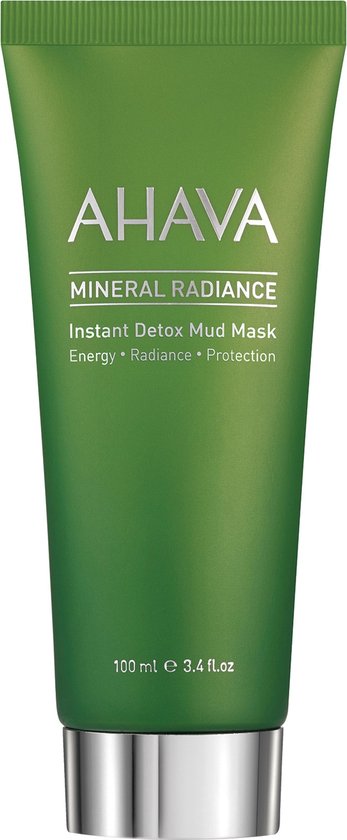 AHAVA Mineraal Detox Moddermasker - Diepe Reiniging en Bescherming | Verbetert Energie en Uitstraling | Hydrateert en Verfrist | Gezichtsmasker met Hyaluronzuur | Moisturizer voor een droge huid & gezicht | Hyaluronic Acid masker - 100ml