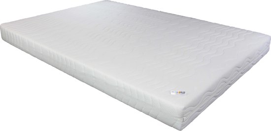 Bedworld Matras 160x220 cm Tweepersoons - Polyether - Stevig Comfort - Matrashoes met rits