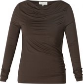 IVY BEAU Sare T-shirt - Coffee Brown - maat 36