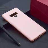 Voor Galaxy Note9 Candy Color TPU Case (roze)