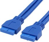 50cm USB3.0 kabel moederbord 20pin kabel moeder-naar-vrouw extensie conversie FF