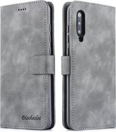Voor Xiaomi Mi 9 Diaobaolee Pure Fresh Texture Horizontale Flip Leather Case, met houder & kaartsleuf & portemonnee & fotolijst (grijs)
