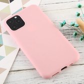 Voor iPhone 11 Pro Candy Color TPU Case (roze)