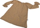 tinymoon Filles Dress Metallic Flakes – modèle Flare – Camel – Taille 134/140