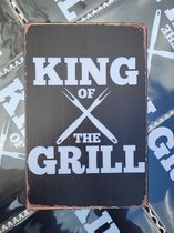 King of the grill | wandborden metaal | 20 x 30cm