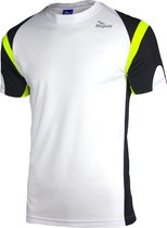 Rogelli Running T-Shirt Dutton Wit/Zwart/Fluor  S