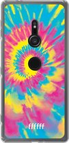 6F hoesje - geschikt voor Sony Xperia XZ2 -  Transparant TPU Case - Psychedelic Tie Dye #ffffff