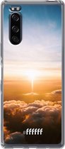 Sony Xperia 5 II Hoesje Transparant TPU Case - Cloud Sunset #ffffff