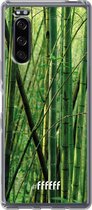 Sony Xperia 5 II Hoesje Transparant TPU Case - Bamboo #ffffff