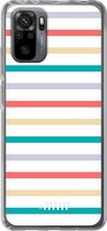 6F hoesje - geschikt voor Xiaomi Redmi Note 10 Pro -  Transparant TPU Case - Pastel Tracks #ffffff