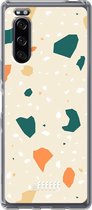 Sony Xperia 5 II Hoesje Transparant TPU Case - Terrazzo N°1 #ffffff