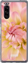 Sony Xperia 5 II Hoesje Transparant TPU Case - Pink Petals #ffffff