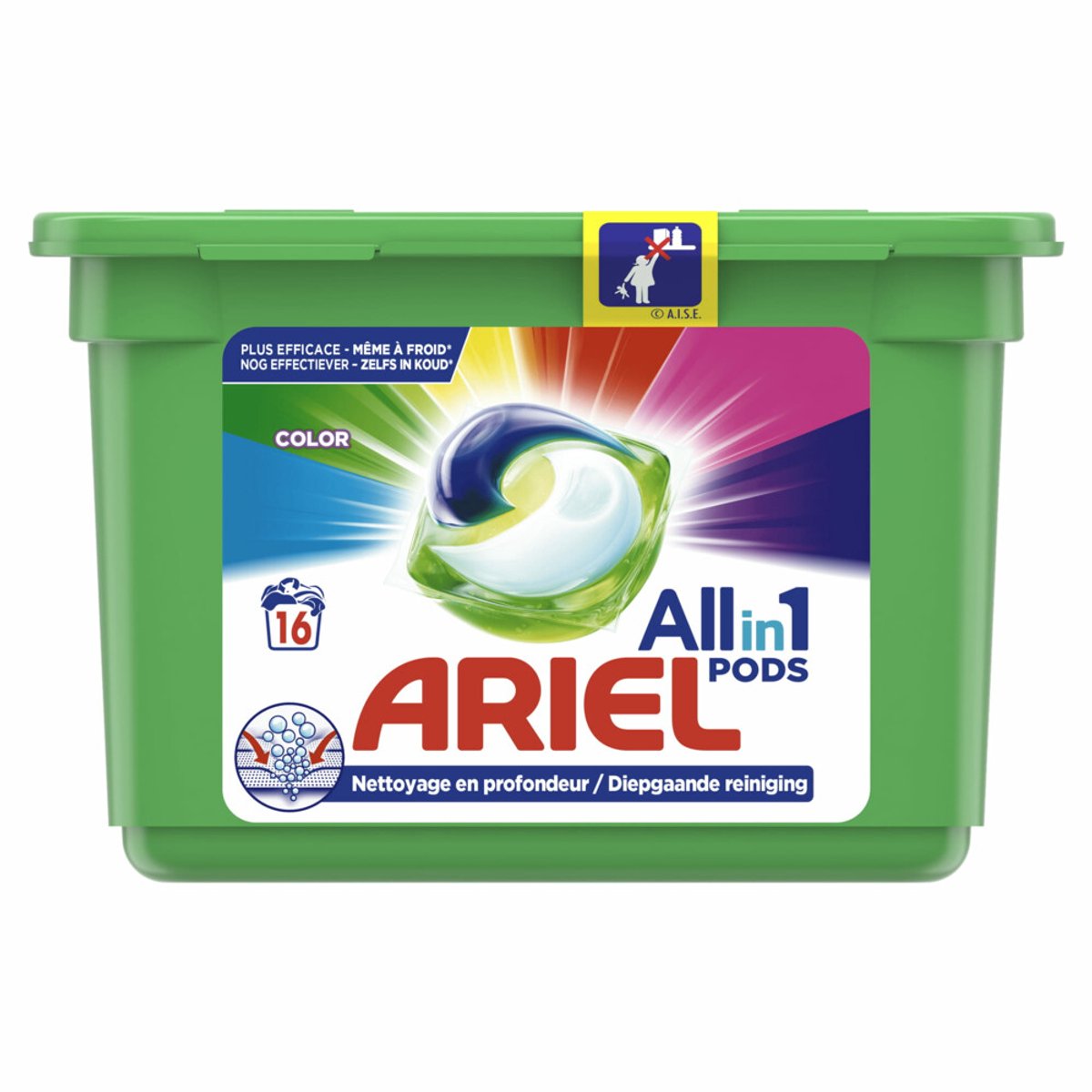 Goedkoopste Ariel All-in-1 Pods Wasmiddelcapsules Color 16 stuks