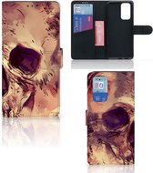 Wallet Book Case OnePlus 9 Pro Smartphone Hoesje Skullhead