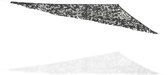 Schaduwdoek camouflageprint 3.6 x 3.6 x 3.6 m, donkergrijs