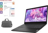 Lenovo ideapad 3 - 15 inch - AMD Ryzen 3 3250U - 4GB werkgeheugen - 128GB SSD - Incl. Lenovo 15.6 Toploader Grijs (T210) - Windows 10 - Incl. Office 2019 Home and Student t.w.v. €1